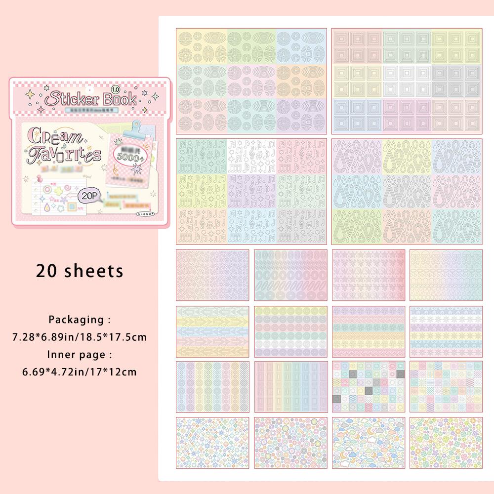 

Daily Series Sticker Book High Beauty Cutting Film Yanbian Cutting Hand Account Sticker Book Hand Account розовый