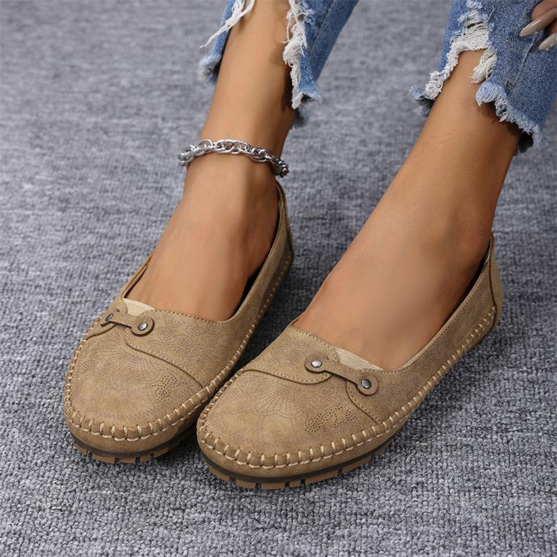 Large Size 44 Women Shoes Vintage Handmade Women's Flats Casual Shoes Ladies Flat Shoes Comfortable Slip On Female Loafers