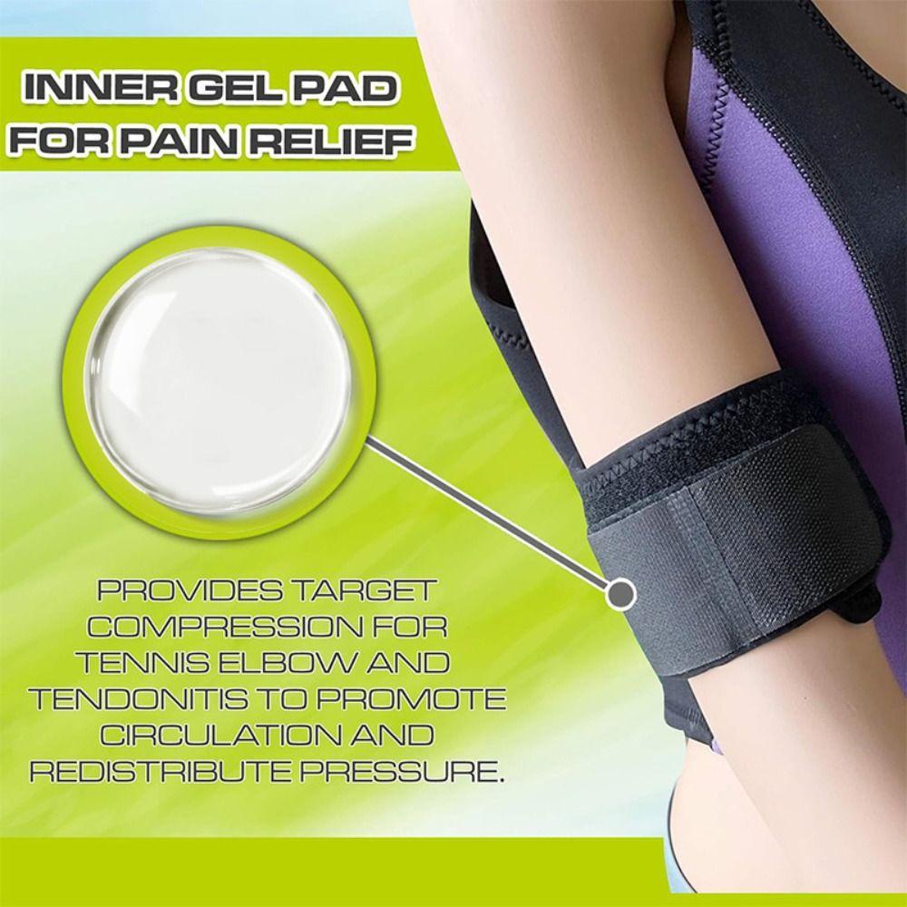 Breathable Elbow Guards Elbow Pain Relief Elbow Strap with Removebale Pad  for Tendonitis