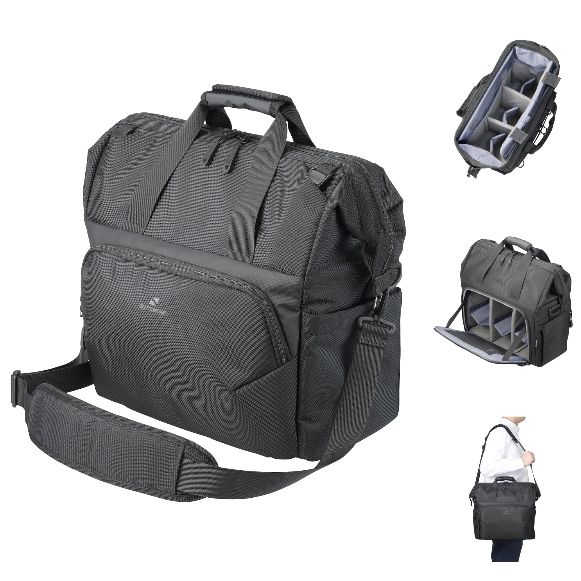 

Hakuba GW-STANDARD Dulles Сумка через плече 20 AZ Чорна, 20 л, із застібкою-пряжкою, Задній доступ, AMZSGWSD-SB20, 4977187005264