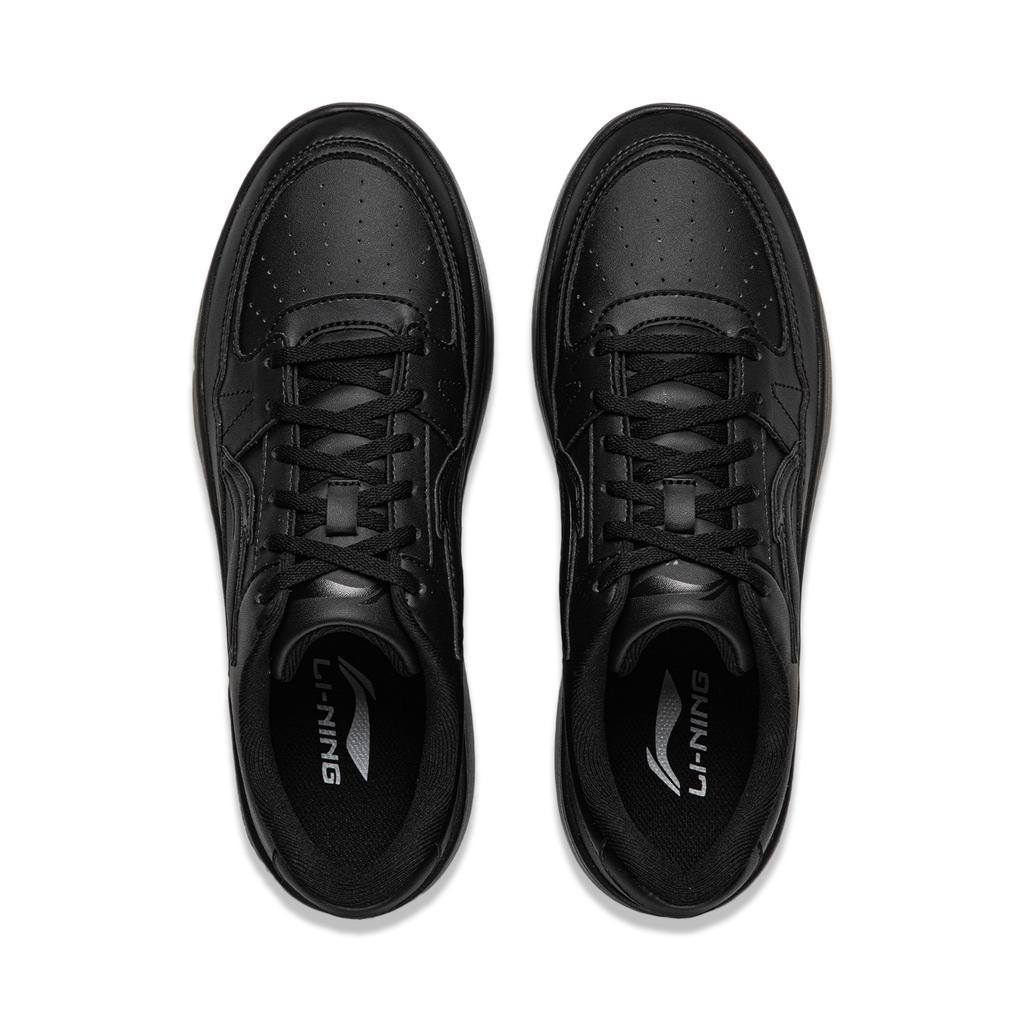 Li Ning Moon Landing 1.0 Black Warrior Trendy Versatile Comfortable Daily Casual Wear Durable Lightweight Breathable Low-Top Skate Shoes AGCV493-9