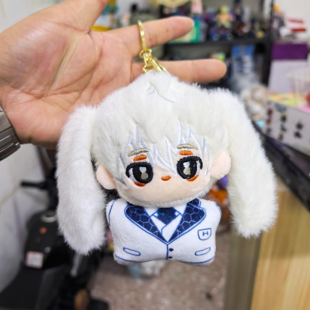 Kawaii New12cm Haikyuu Plush Toy Hinata Shoyo Keychain Tobio Kageyama Yu Nishinoya Bag Pendant Volleyball!! Stuffed Doll Gift