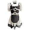 Sexy Underwear Cute Soft Girl Japanese Black and White Maid Maid Suit Cos Lolita Large Size