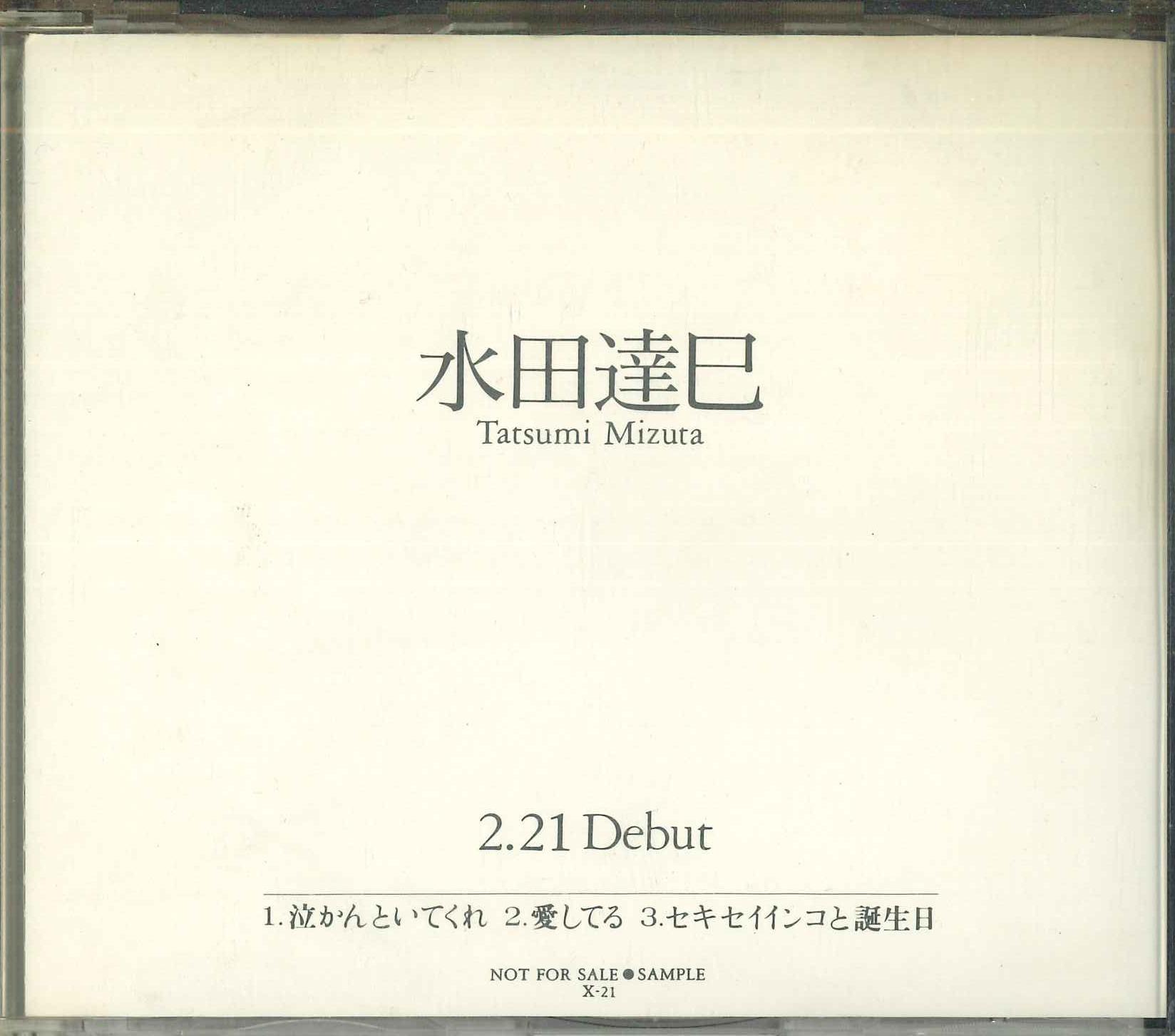 

CD TATSUMI MIZUTA - Promotion CD X21 PANAM 1994 Japan Japanese Pop/Rock Used