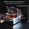 Yode 201 Stainless Steel Food Dust Cover with Transparent Flip Lid