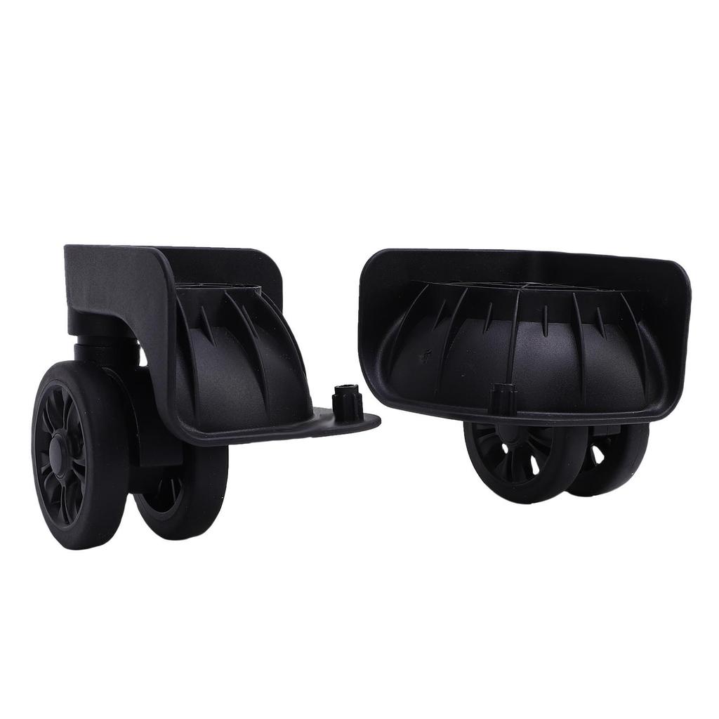 1 Pair Luggage Suitcase Wheel Quiet Shock Absorption Hard Wearing Universal Trunk Wheel for Replacement