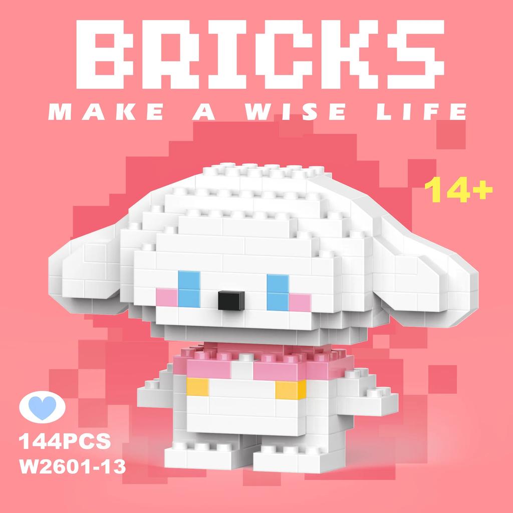 Stitch Building Blocks Anime Kawaii Cartoon mini Action Children's Figures Blocks Bricks Assemble DIY Toys Gift for Kids