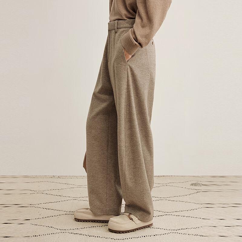 LESS 2025 Winter Casual Wool Blend Trousers