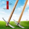 Stainless Steel Multifunctional Mini Pickaxe: Outdoor Portable Hoe, Cross Pickaxe, and Ice Pick for Digging Tree Roots