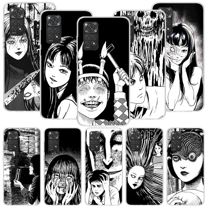 Japanese Horror Comic Anime Phone Case For Xiaomi Redmi Note 15 14 13 12S 12 Pro Plus 11S 11E 11 11T 10S 10 Art Soft Pattern Cov