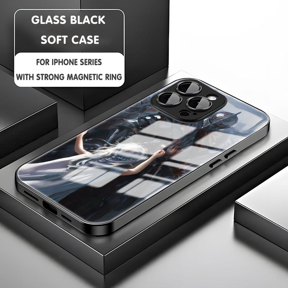 Ghostblade wlop Phone Case For iPhone17 16 15 14 13 12 11 X XR XS 8 Plus Mini Pro Max Glass Magnetic Case