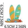 Leisure Vacation Embroidery Cloth Sticker Beach Surf Patch Sticker Bag Decoration Wave Beach Car Computer Embroidery Chapter Boy