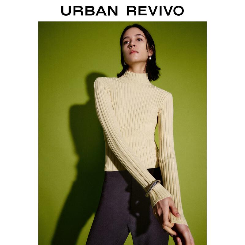 UR Dámské vertikálně texturované úzké pletené tričko s dlouhým rukávem