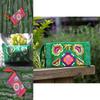 Women Ethnic Handmade Embroidered Wristlet Clutch Bag Vintage Purse Wallet With Elegant Detailing
