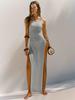 2023 Double-Sided High-Slit Knitted Sling Dress