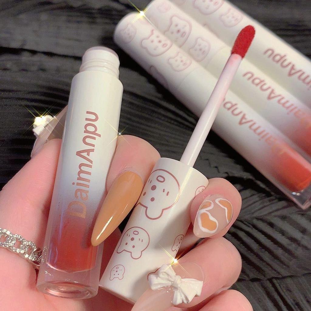 Little Bear Mirror Lip Gloss: Watery Glass Lip Nectar Moisturizing Lipstick