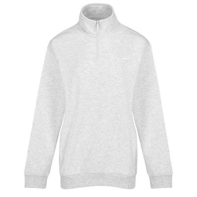 Womens/Ladies Quarter Zip Oversized Sweatshirt
