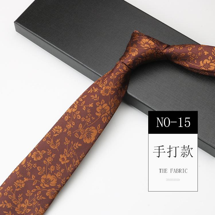 Obchodní kravata Pánský oblek Šaty Červená Zelená Host Pódium Svatba 8cm Vzor Ruční vázání