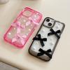 New Cute Pearl Bow Clear Phone Case for iPhone 16 15 14 13 12 11 Pro Max