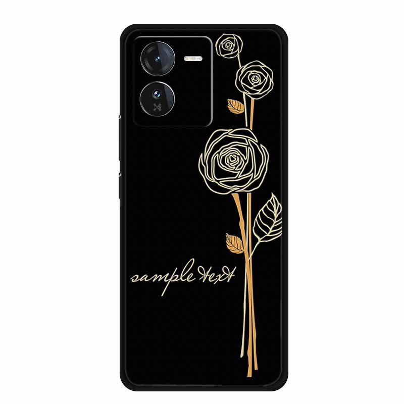 3D Emboss Case For Vivo iQOO Z9 x Phone Case Shockproof Black Silicone Soft Back Cover For Vivo iQOO Z9x Y37 Pro Case Z 9 x Capa