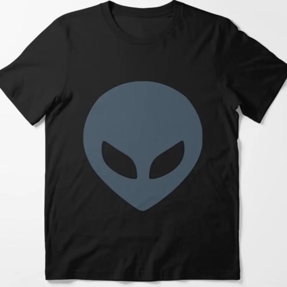 

Summer 2026 Geometric Shape Alien Head Design Tshirt High Quality Casual Comfortable Breathable Men Printed Crew Neck Tshirt 2XL