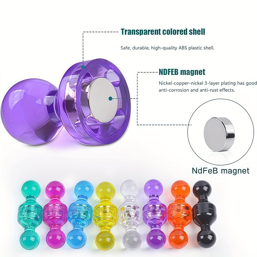 50pcs Colorful Practical Round Magnets, Suitable for Refrigerator Photo Notes, Whiteboard Magnets, Office Magnets, Map Magnets