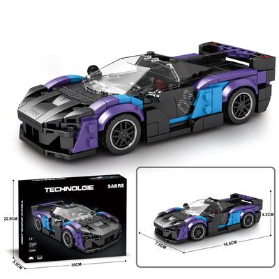 Sports Car Building Set 390 PCS Racing Car Building Kits for Kids and Adults Collectible Model Cars for Boys & Girls 6-8 10+