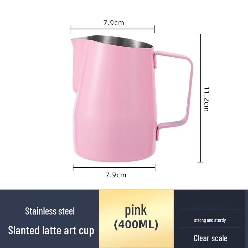 Stainless Steel Slanted Spout Latte Art Pitcher