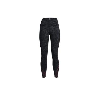 Under Armour Rush Casual Nadrukowane Legginsy Treningowe Damskie legginsy Czarne 1365729-001