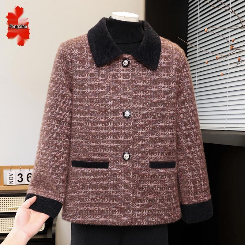 Women s Plaid Lapel Long Sleeve Blouse 4XL