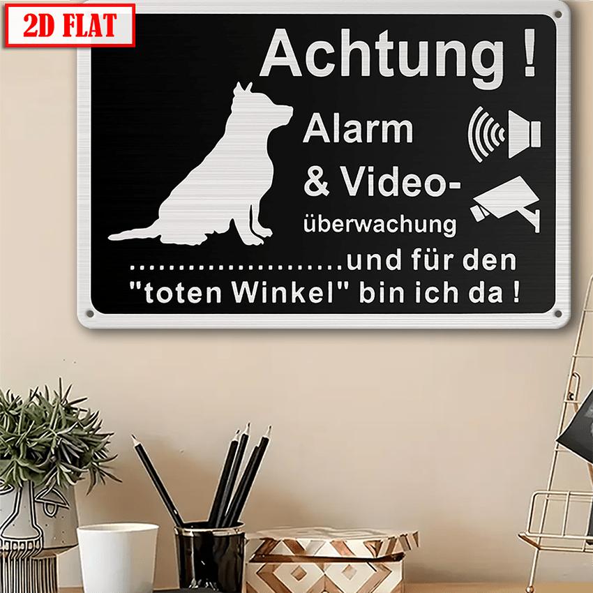 Putuo Decor pc German Vintage Metal Tin Sign In This Office We Laugh Together Wall Art Decor for Home Office Studio Gif