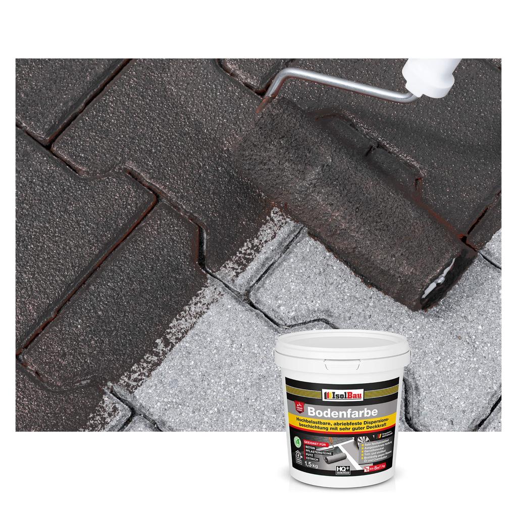 IsolBau Road Paint for Concrete Bodenfarbe 1.5 Black