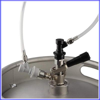 Good-Ball Lock Keg Coupler Adapter Ball Lock Quick Disconnect Conversion Kit Keg Coupler 5/8 Thread Stainless Steel Gas & Liquid