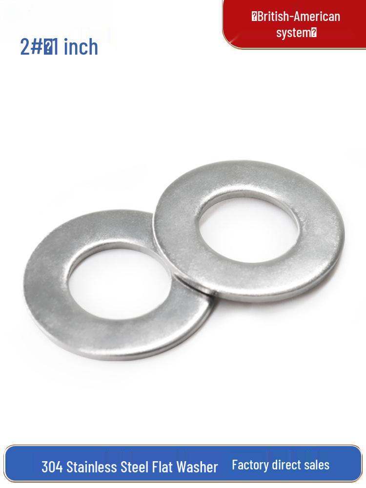 

Custom 304 Stainless Steel Flat Washers - Round Imperial Metal Spacers 6# [30 pcs] 316 Stainless