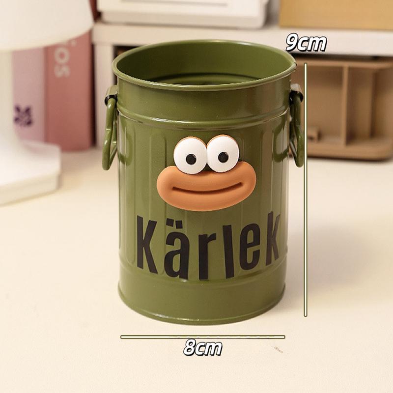

The Pen Holder Has A High Level of Appearance A Cartoonish Personality and Is Suitable for Students Desks and Offices зелений