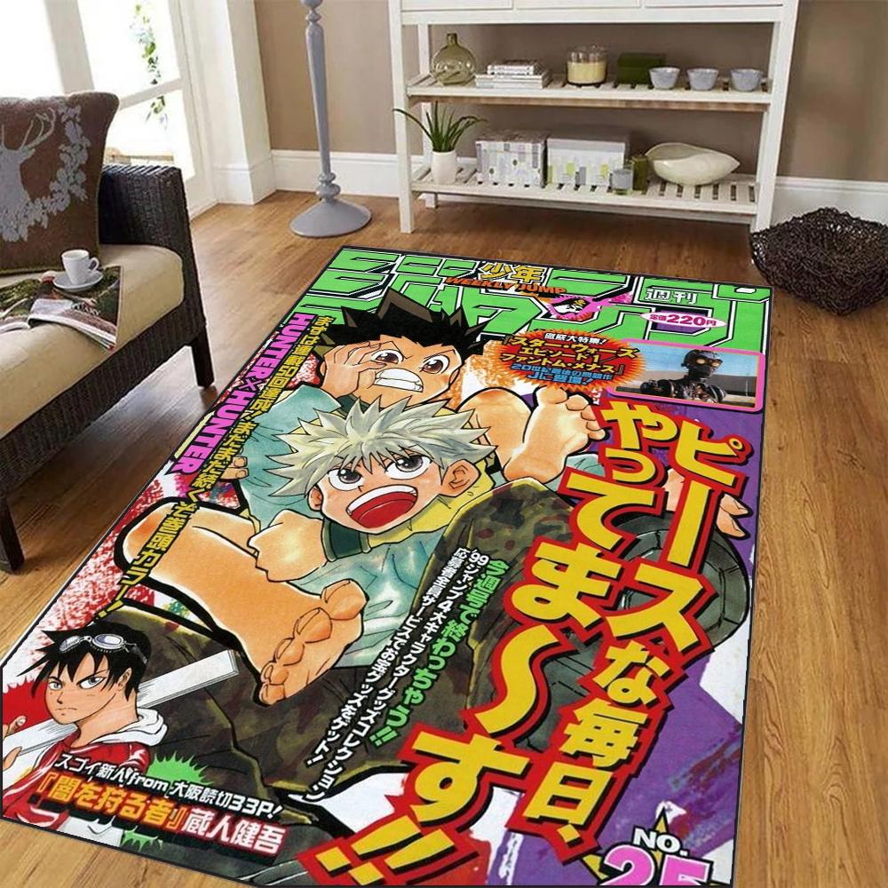 Japanese Anime Rug Hunter X Hunter Gon and Killua Soft Carpet for Living Room Decor Floor Mat Bedroom Cloakroom Sofa Area Rugs