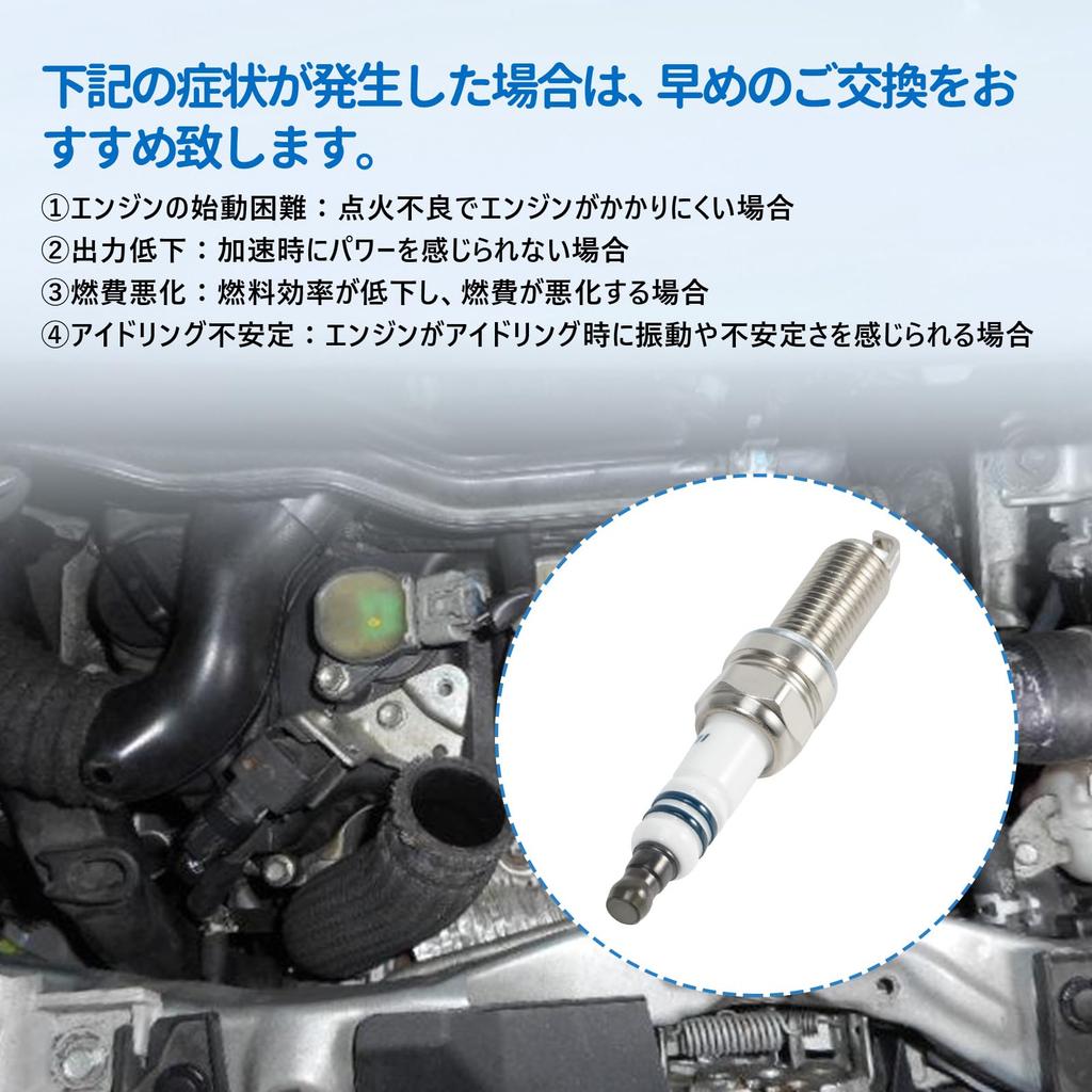 Set of 3 Double Iridium Spark Plugs for Tanto L375S L385S Move LA100S Hijet