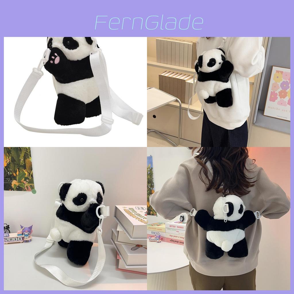 Adorable Plush Panda Children's Bag For Girls Lightweight Breathable And Versatile Design