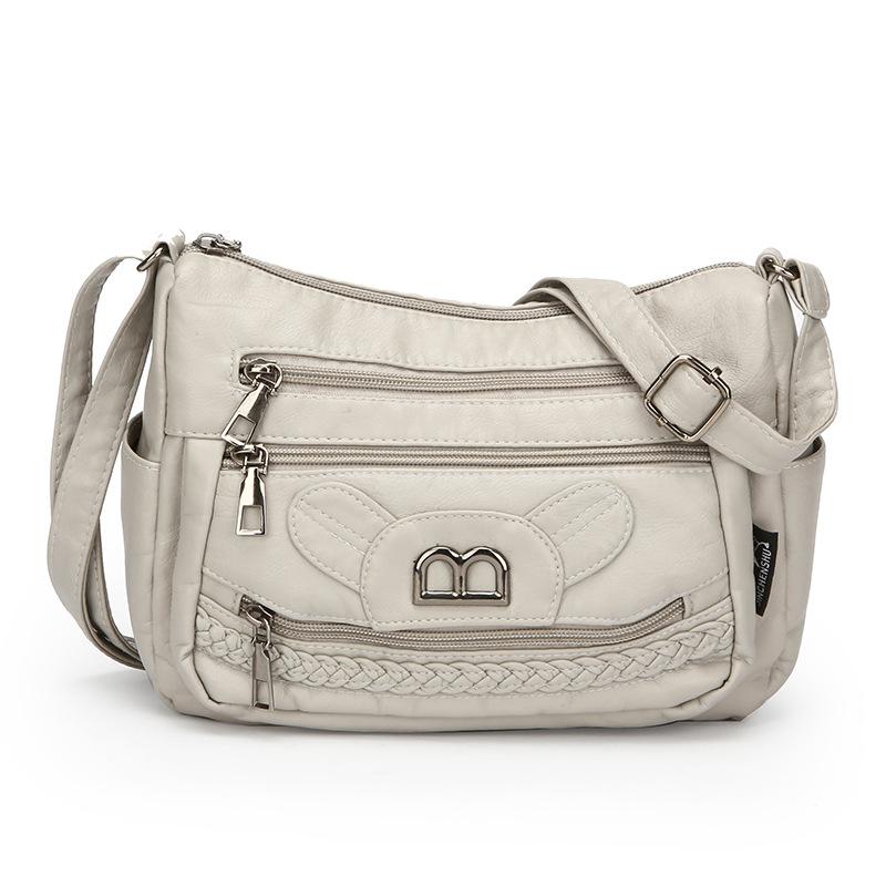 

Сумка женская новая сумка для мамы простая и модная на плечо многосекционная большой вместимости женская сумка-мессенджер тренд серый