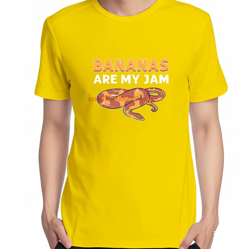 Bananas Are My Jam Fashion Graphic T Shirts Summer Cotton Short Sleeve Tshirts Unisex Streetwear Breathable Printing T Shirt