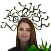 Medusa Halloween Photo Booth Props Metallic Snake Headbands Party Headpiece Crown Headbands for Music Festivals