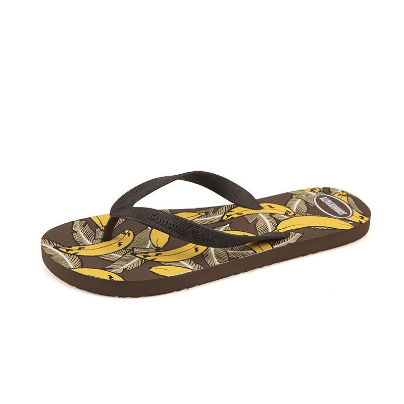 Men's Casual Flip Flops Summer New Anti-Slip Waterproof Beach Sandals Indoor Outdoor Fashion Style One Size