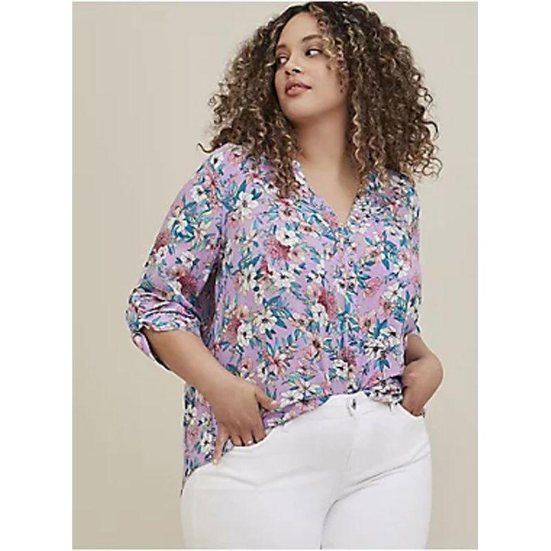 

110.00kg Size Chubby Girl Loose Long Sleeves Chiffon Shirt Image color 2 pieces