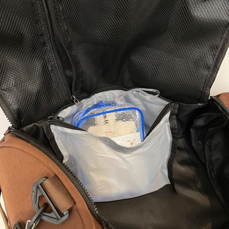 Dry and Wet Separation Large Capacity Gym Bag Swimming Sports Bag Short-Distance Travel Bag with Separation Shoes Bags