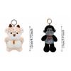 Polyester Cat Dog Pendant Bee Monkey Key Chain Creative Plush Animal Key Ring  Students