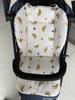 Baby Cushion for High Chair Baby Stroller Seat Mat Cute Animal Pattern Cotton Cushion Soft Double-Sided Thick Cushion Breathable