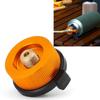 Camping Stove Adapter Gas Converter Replacement Gas Tank Conversion Head with Self Closing Function