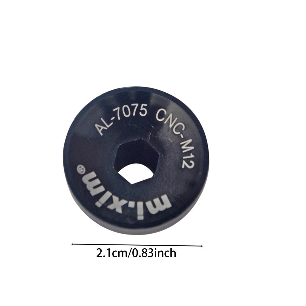 M12 Bicycle Bottom Bracket Crank Bolt Rust Resistant Aluminum Alloy for Bike Modification Accessories and Spare Parts