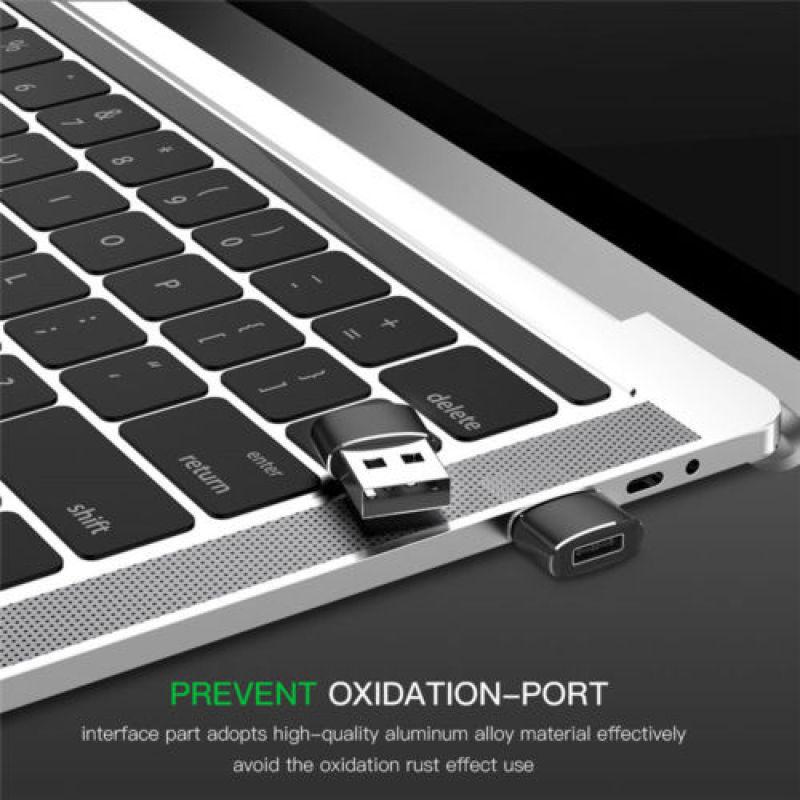 USB-C Stecker Typ C zu USB Adapter 2.0 A Buchse Datenkonverter Anschlussadapter