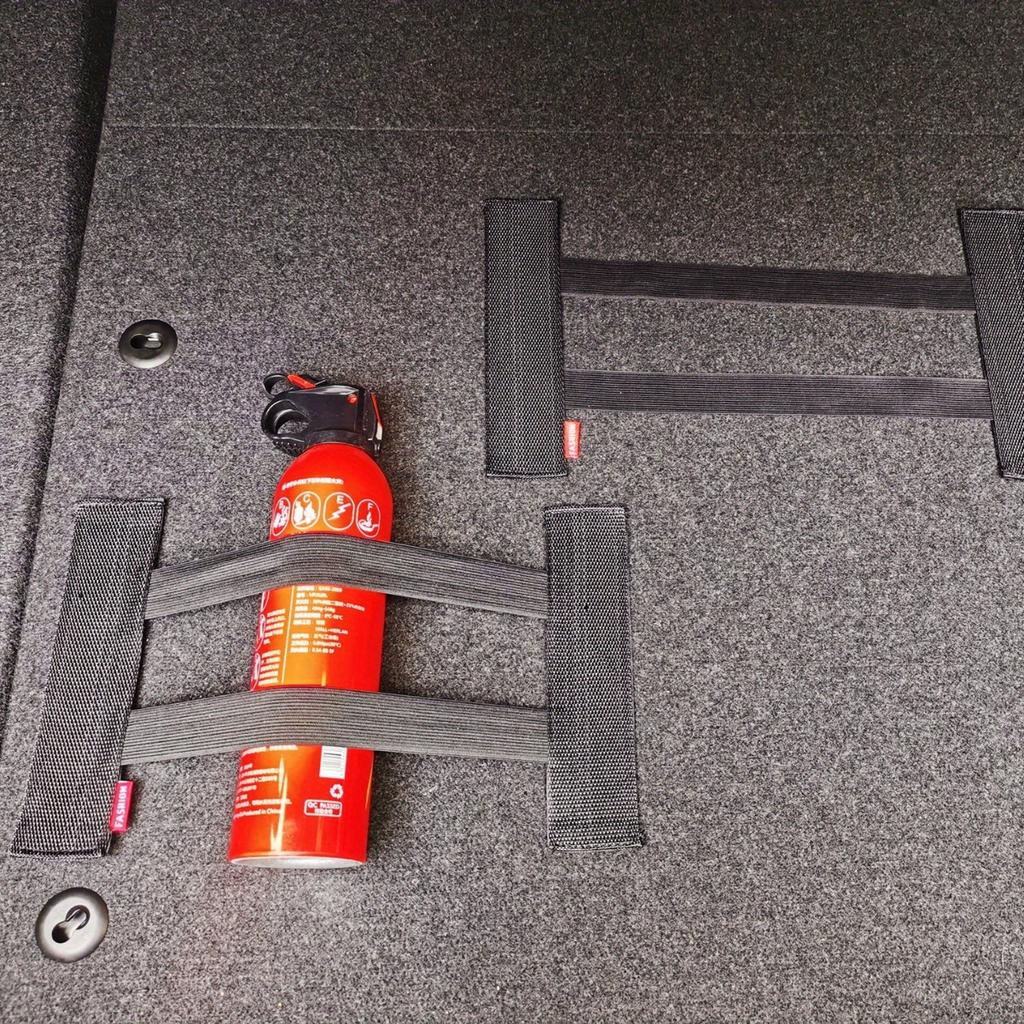 1PCS Car Trunk Debris Fixing Belt Elastic Items Velcro Debris Fixing Storage Belt Black Magic Tape Car Accessories Storage Bag Tape